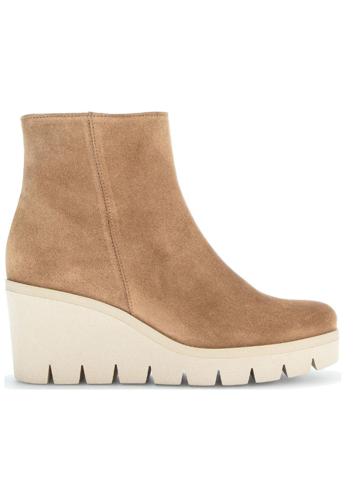 Gabor Stiefelette Veloursleder Mittelbraun