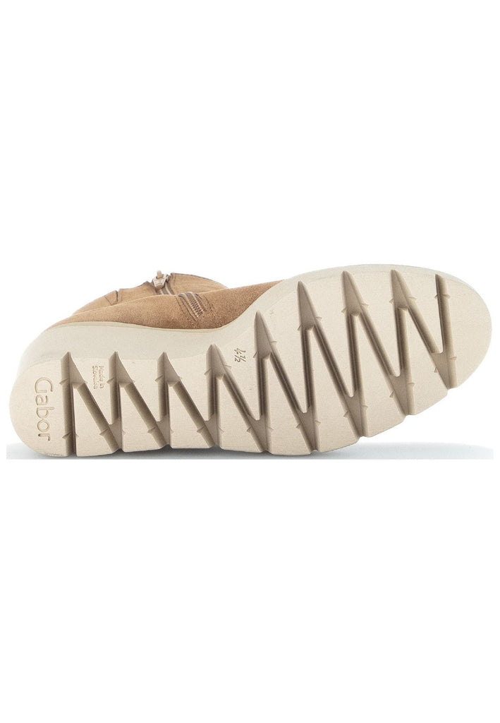 Gabor Stiefelette Veloursleder Mittelbraun