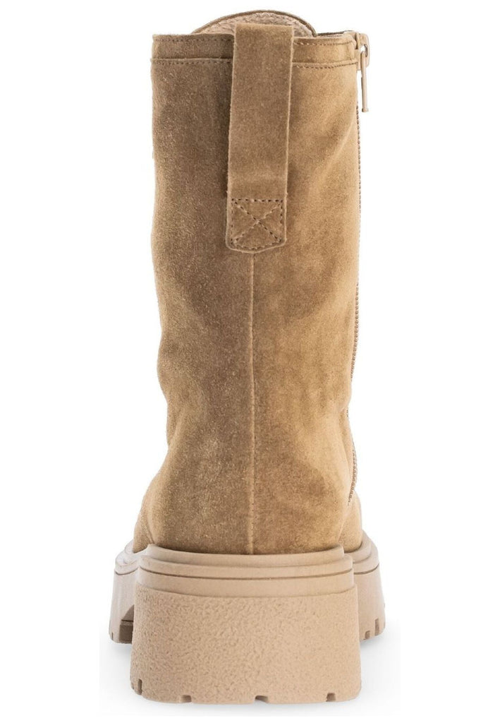 Gabor Stiefelette Veloursleder Mittelbraun Warmfutter