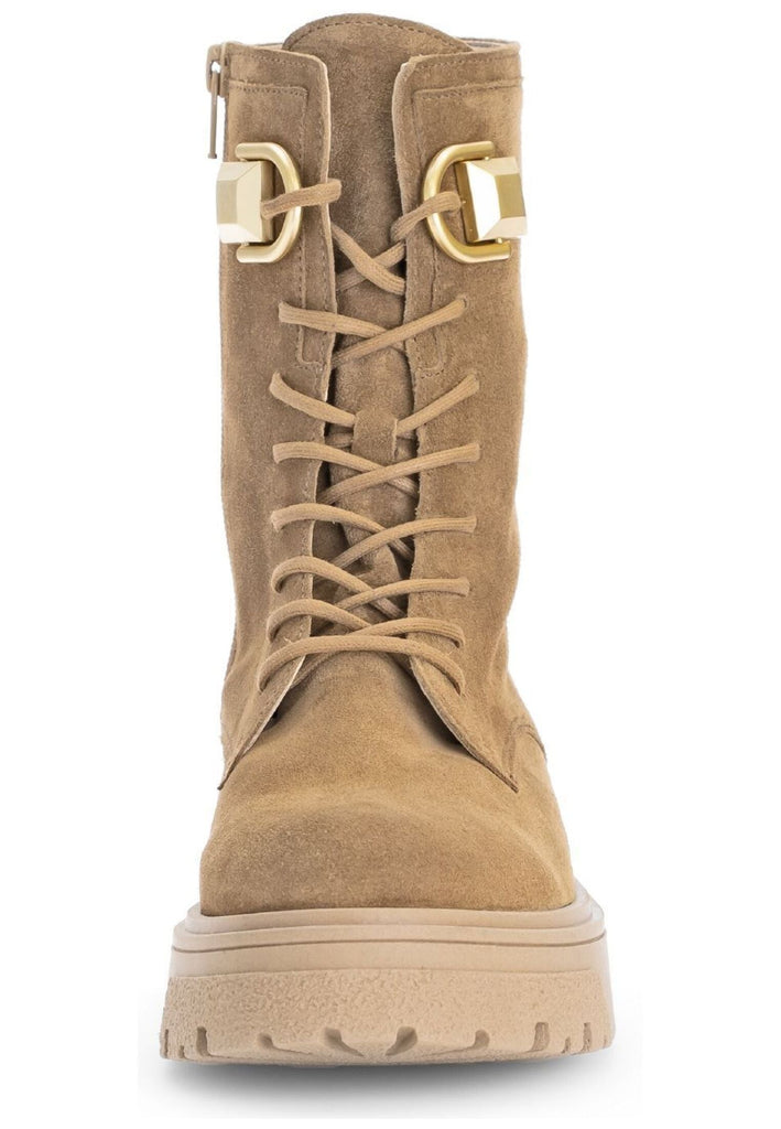 Gabor Stiefelette Veloursleder Mittelbraun Warmfutter