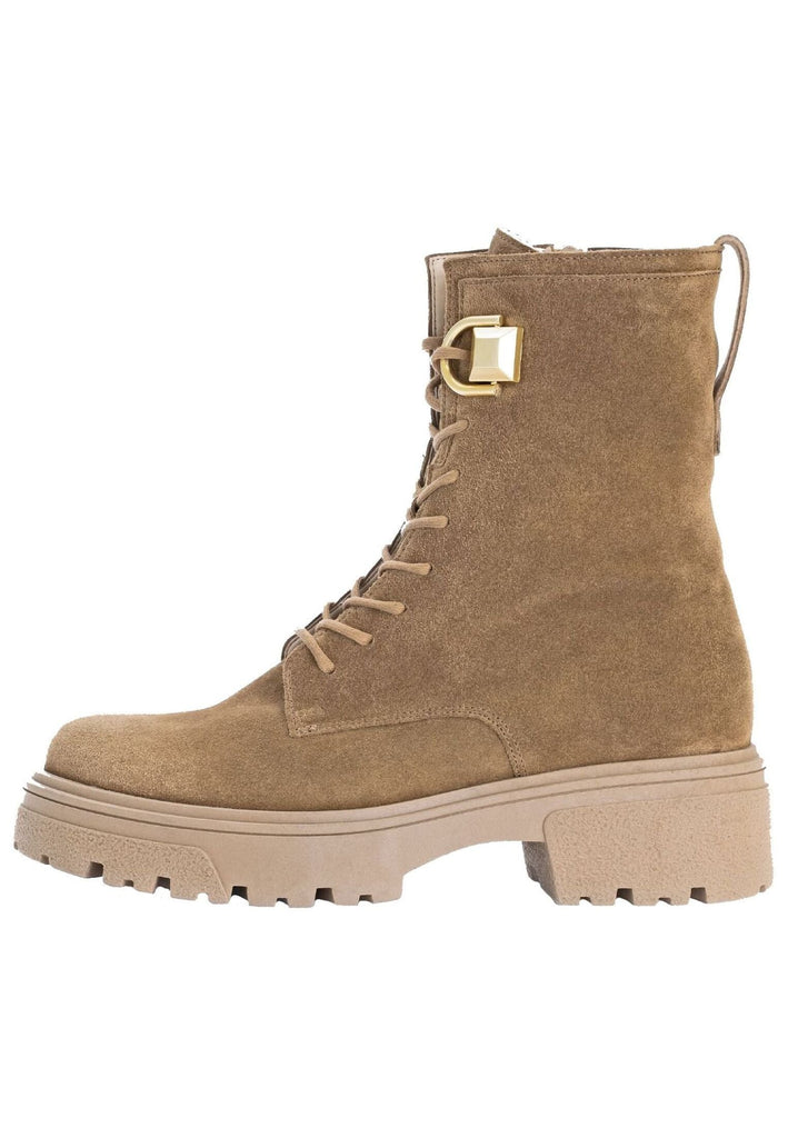 Gabor Stiefelette Veloursleder Mittelbraun Warmfutter