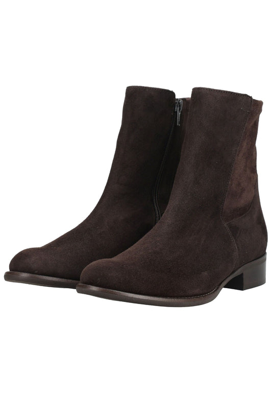 Gabor Stiefelette Veloursleder Mocca