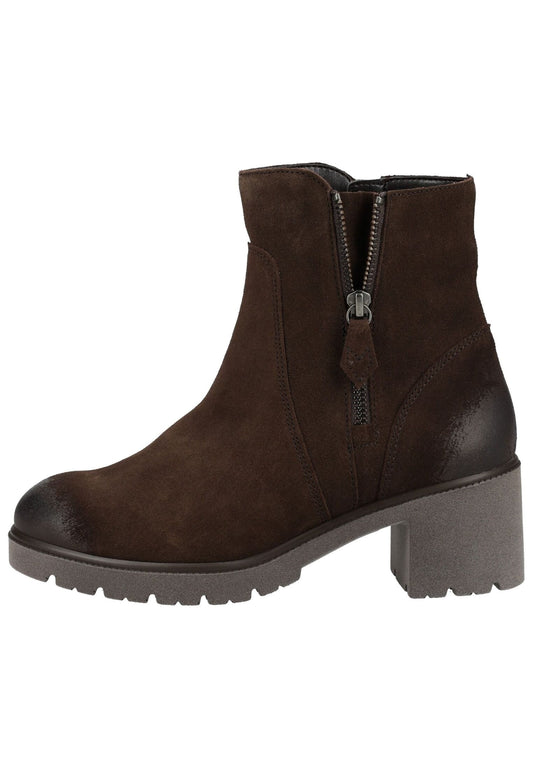 Gabor Stiefelette Veloursleder Mocca