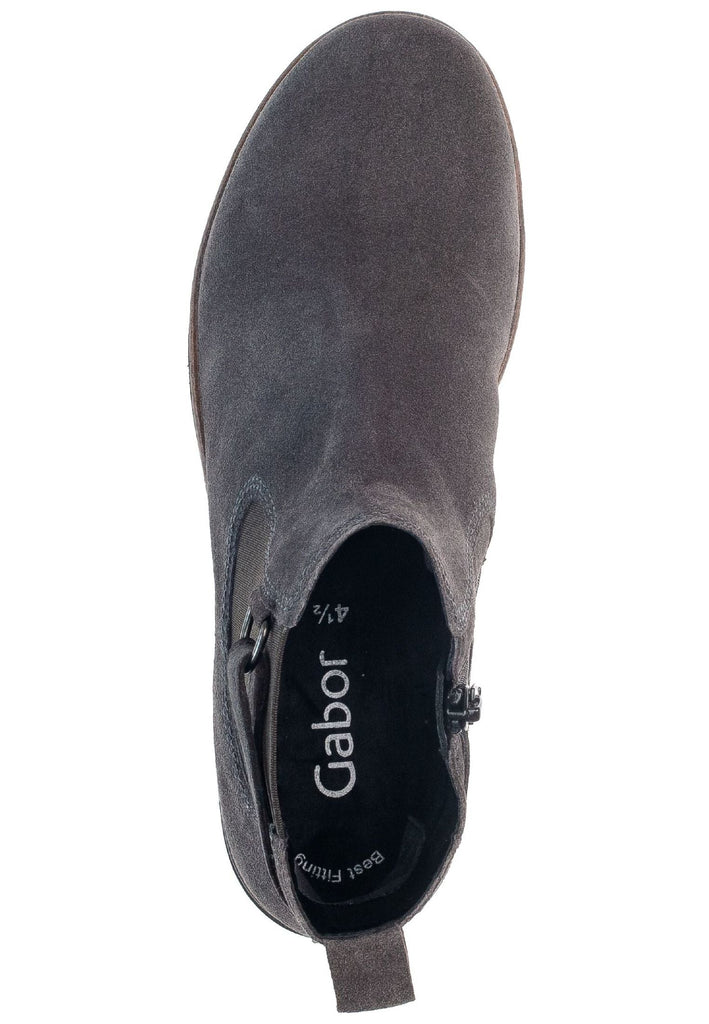 Gabor Stiefelette Veloursleder Pepper