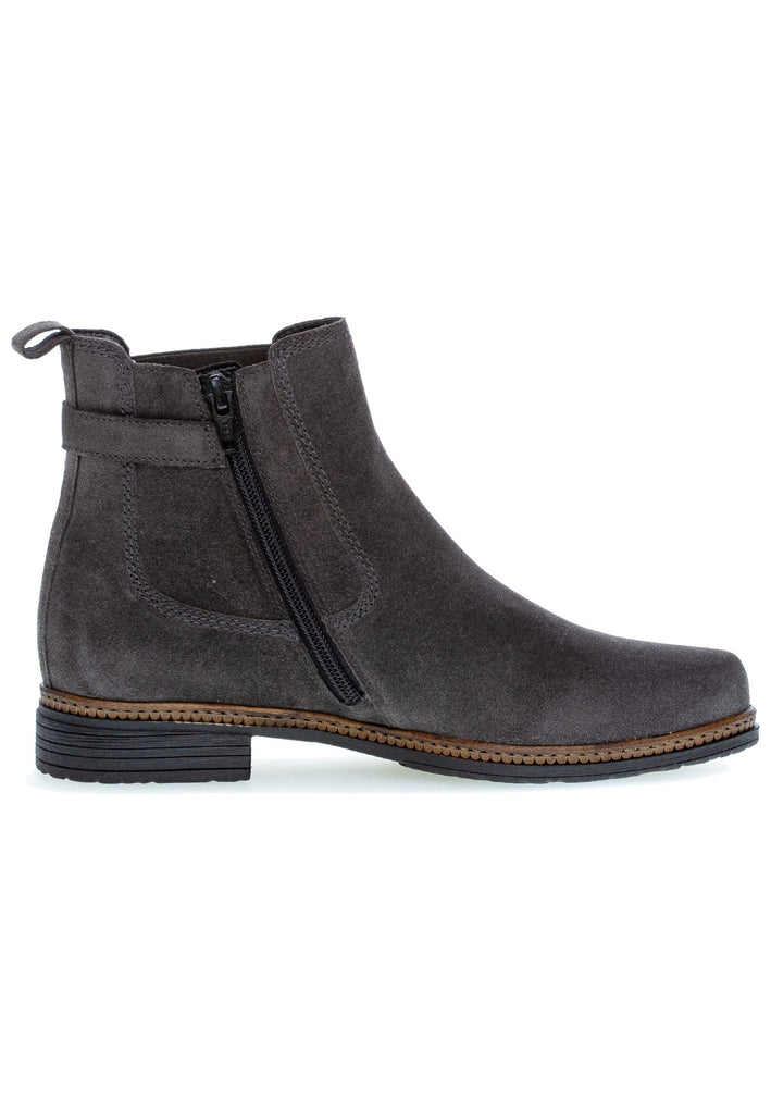 Gabor Stiefelette Veloursleder Pepper