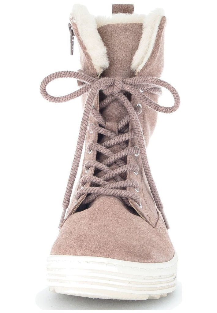 Gabor Stiefelette Veloursleder Rose Warmfutter