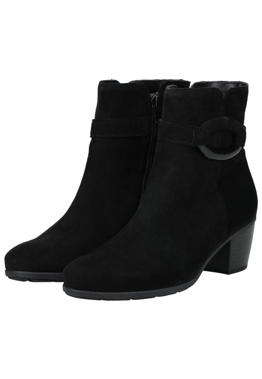 Gabor Stiefelette Veloursleder Schwarz