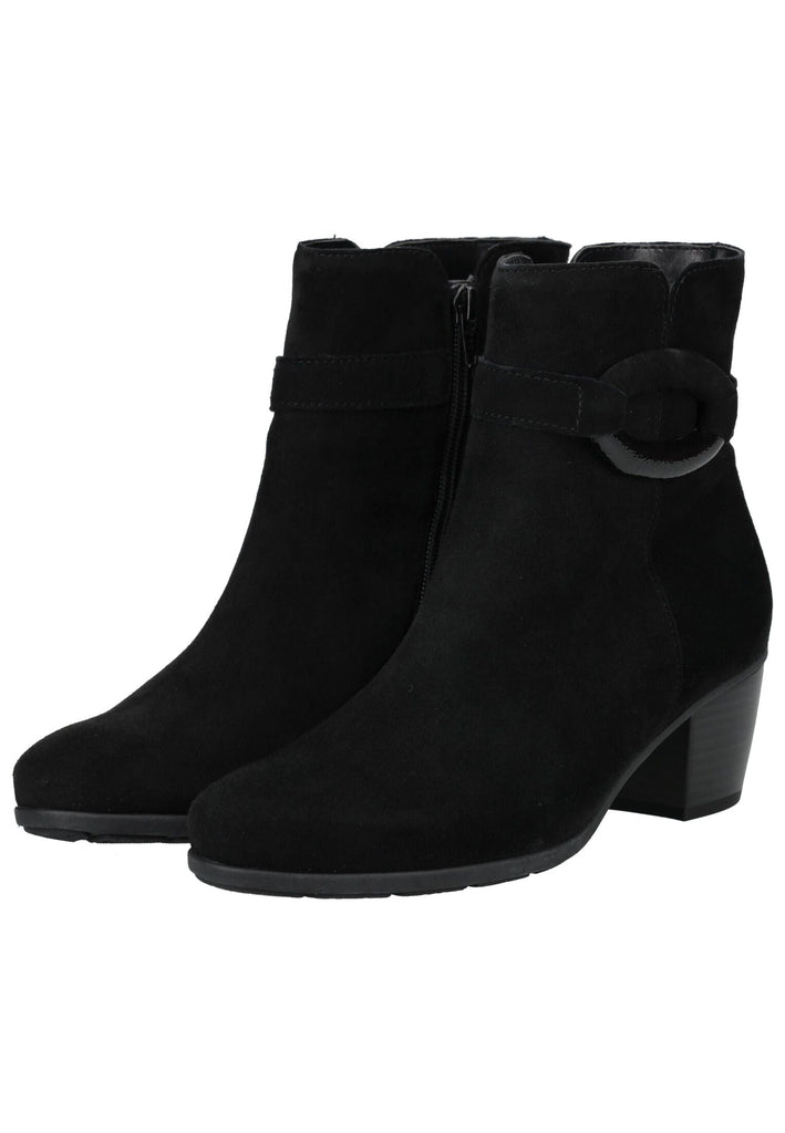 Gabor Stiefelette Veloursleder Schwarz