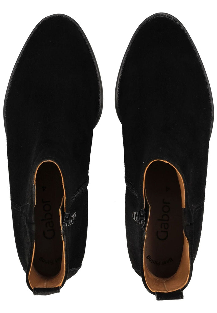 Gabor Stiefelette Veloursleder Schwarz
