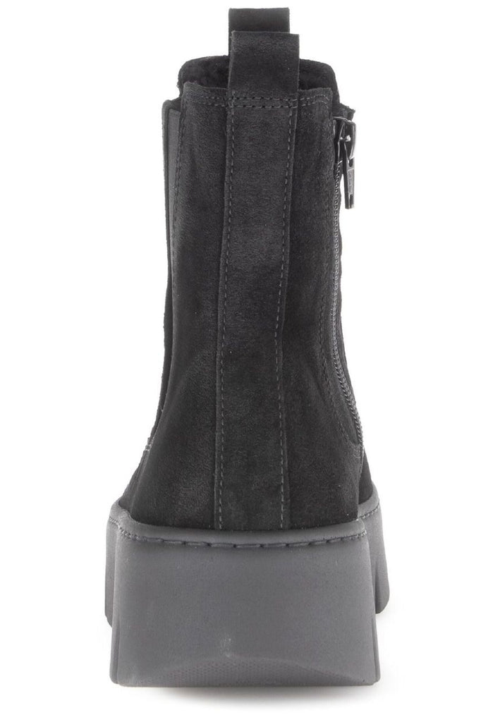Gabor Stiefelette Veloursleder Schwarz