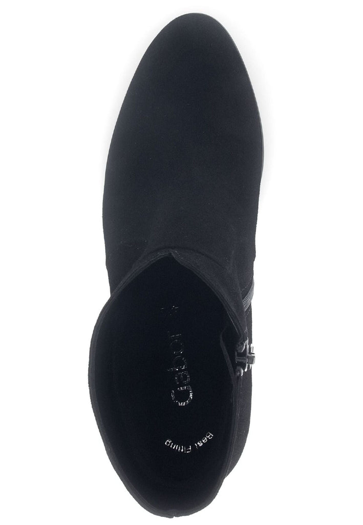 Gabor Stiefelette Veloursleder Schwarz