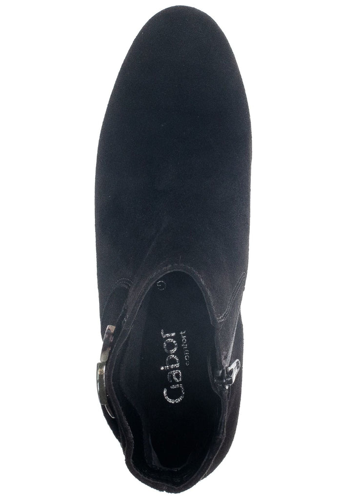 Gabor Stiefelette Veloursleder Schwarz