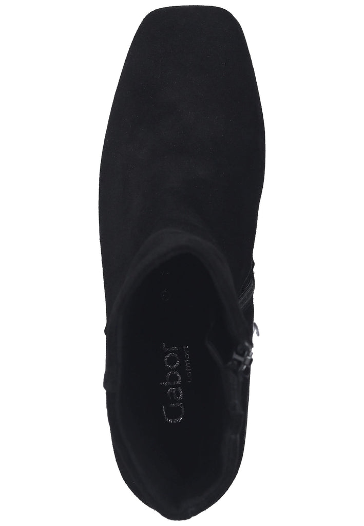 Gabor Stiefelette Veloursleder Schwarz