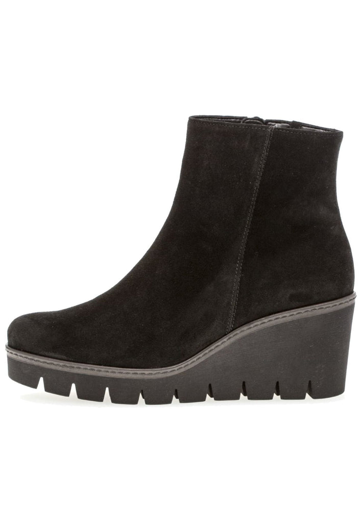 Gabor Stiefelette Veloursleder Schwarz