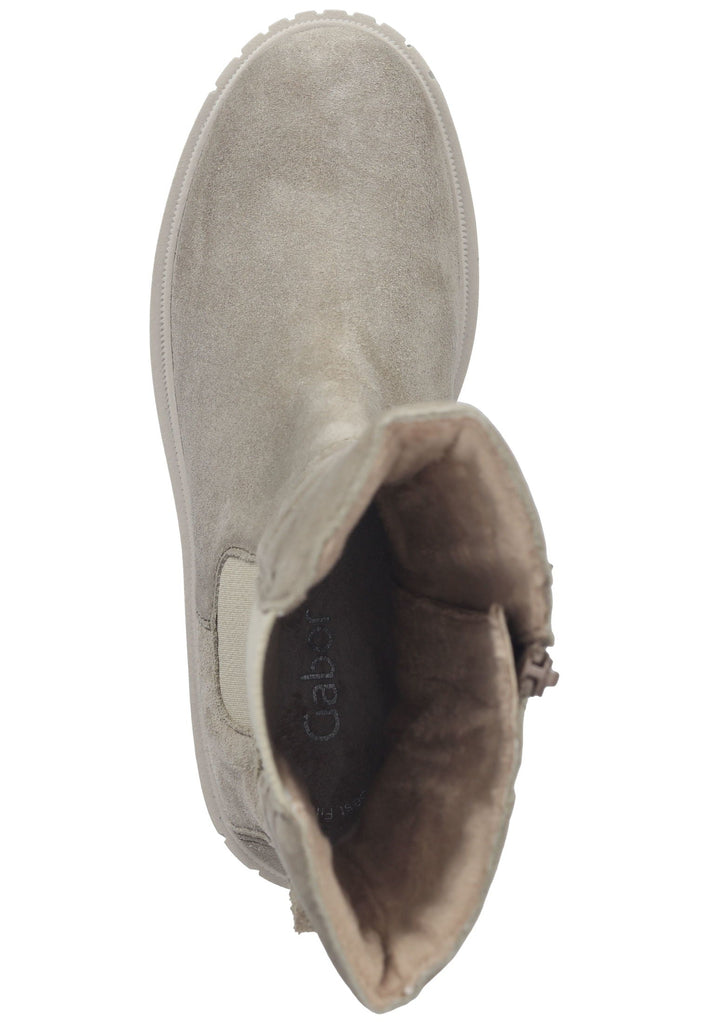 Gabor Stiefelette Veloursleder/Textil Beige