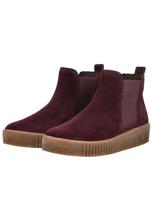 Gabor Stiefelette Veloursleder/Textil Bordeaux