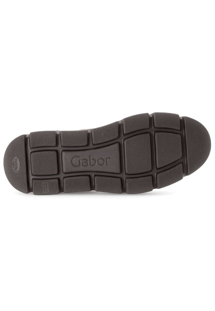 Gabor Stiefelette Veloursleder/Textil Braun/Grau Warmfutter
