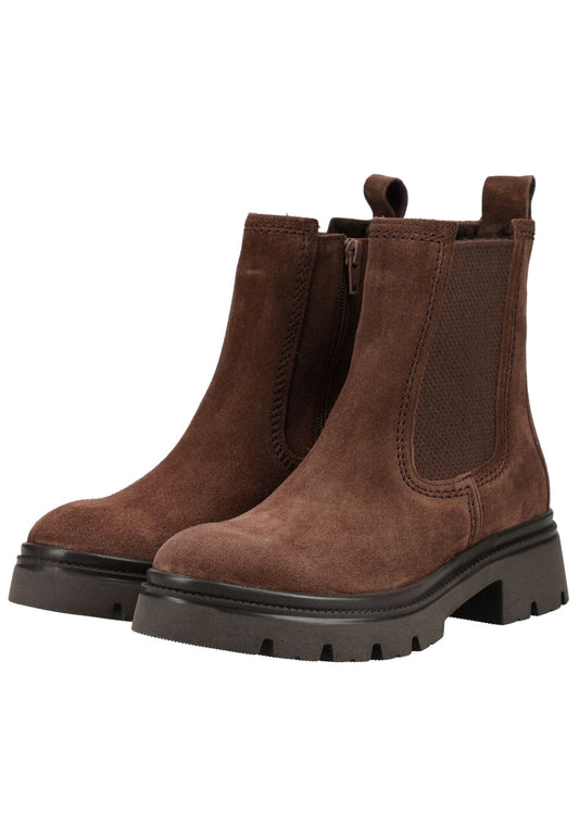 Gabor Stiefelette Veloursleder/Textil Cacao