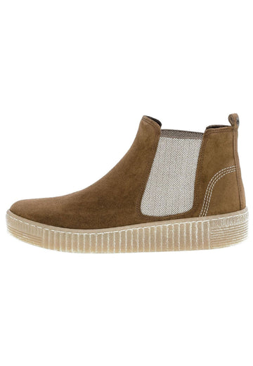 Gabor Stiefelette Veloursleder/Textil Cognac