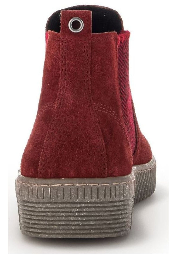 Gabor Stiefelette Veloursleder/Textil Dunkelrot