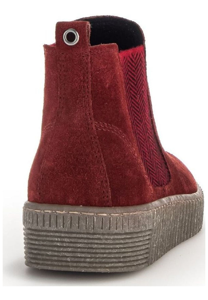 Gabor Stiefelette Veloursleder/Textil Dunkelrot
