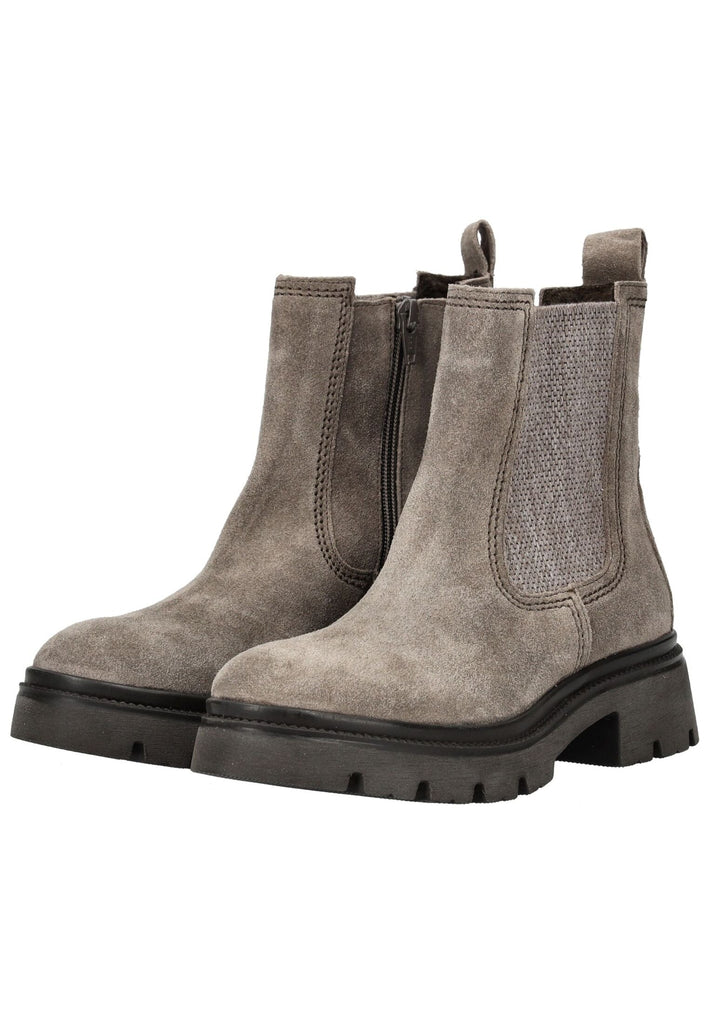 Gabor Stiefelette Veloursleder/Textil Grau