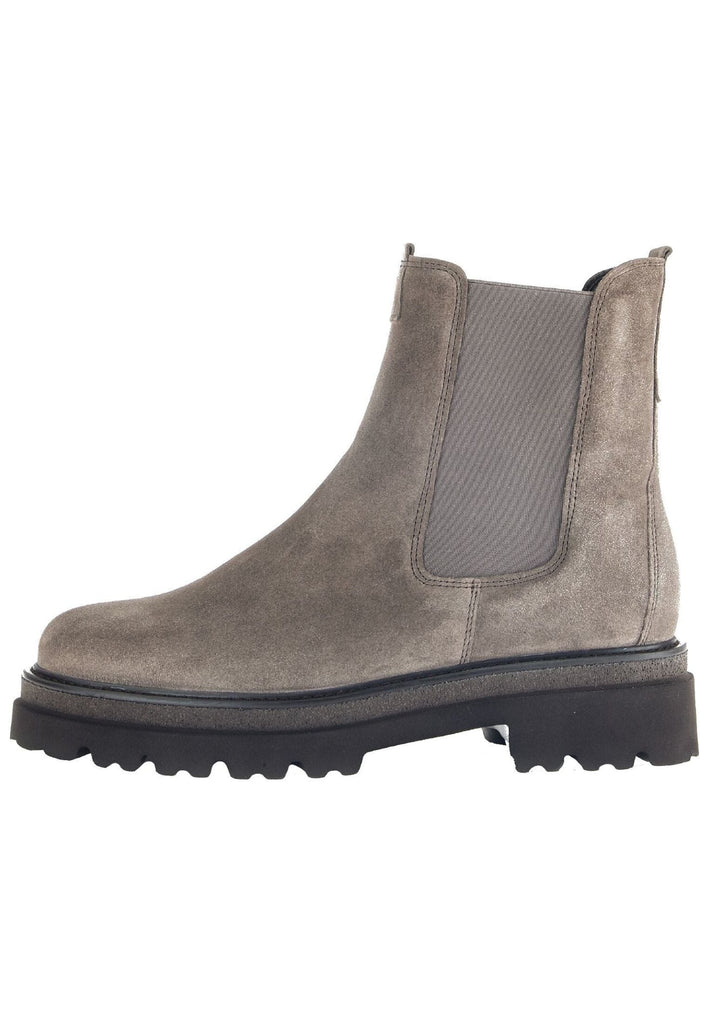 Gabor Stiefelette Veloursleder/Textil Grau/Braun Warmfutter