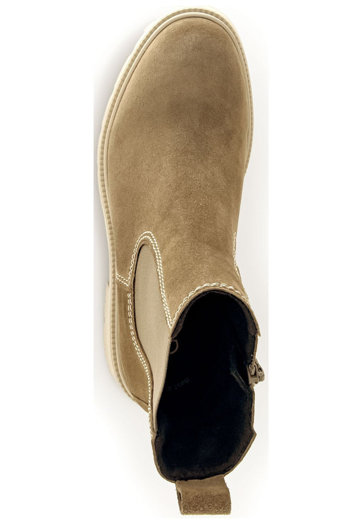 Gabor Stiefelette Veloursleder/Textil Hellbraun