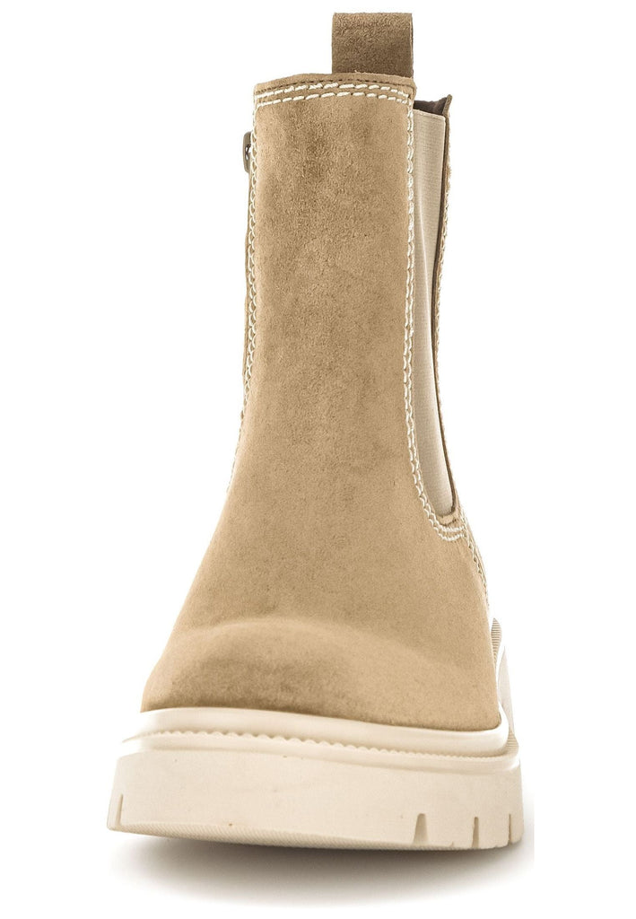 Gabor Stiefelette Veloursleder/Textil Hellbraun