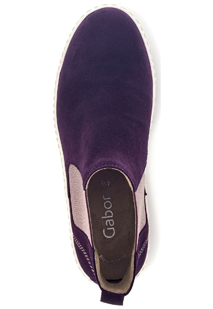 Gabor Stiefelette Veloursleder/Textil Lila