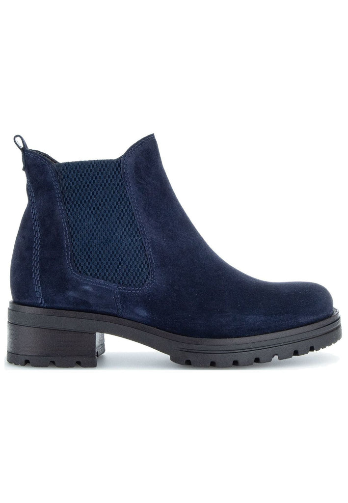 Gabor Stiefelette Veloursleder/Textil Marine