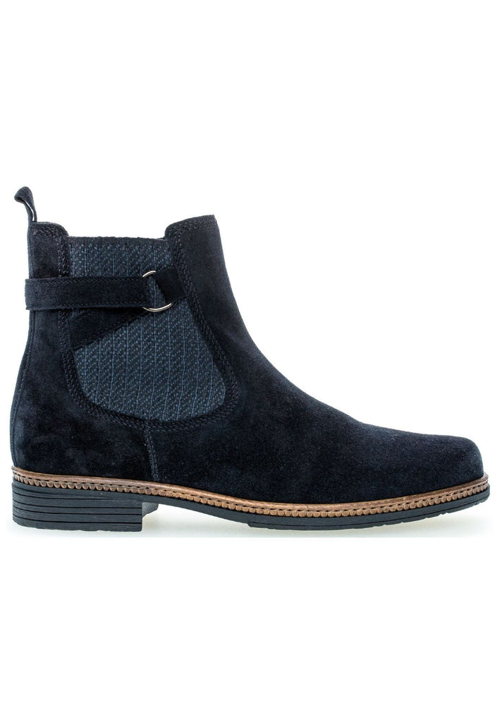 Gabor Stiefelette Veloursleder/Textil Pazifik Warmfutter