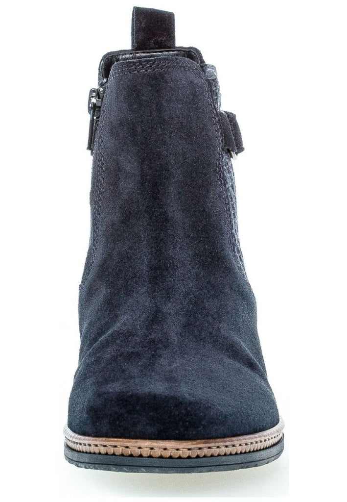 Gabor Stiefelette Veloursleder/Textil Pazifik Warmfutter