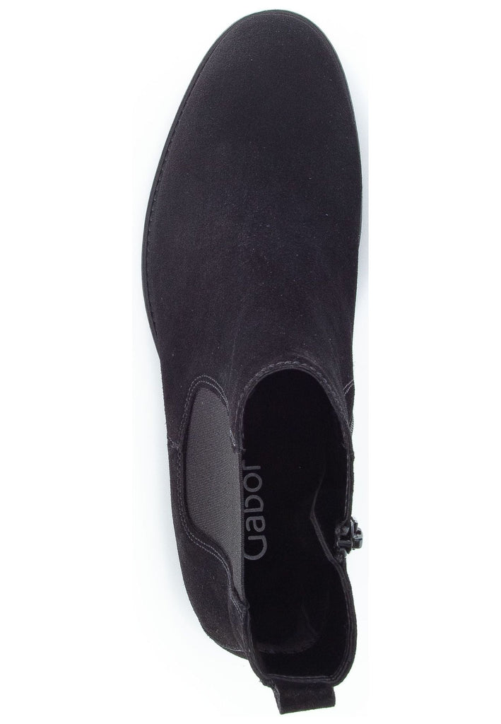 Gabor Stiefelette Veloursleder/Textil Schwarz
