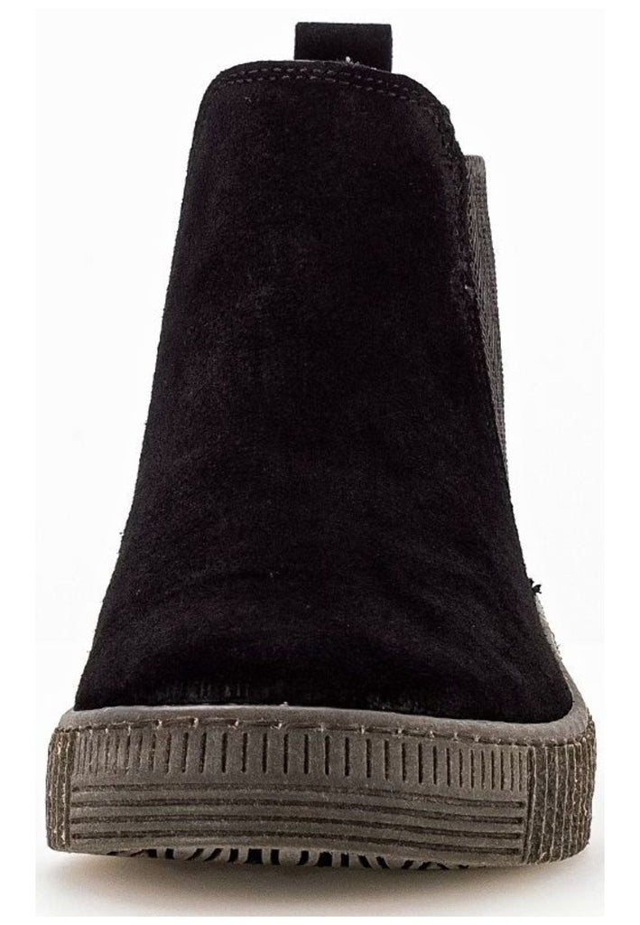 Gabor Stiefelette Veloursleder/Textil Schwarz/Grau
