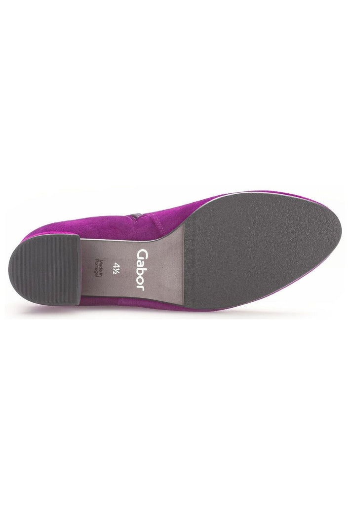 Gabor Stiefelette Veloursleder Violett