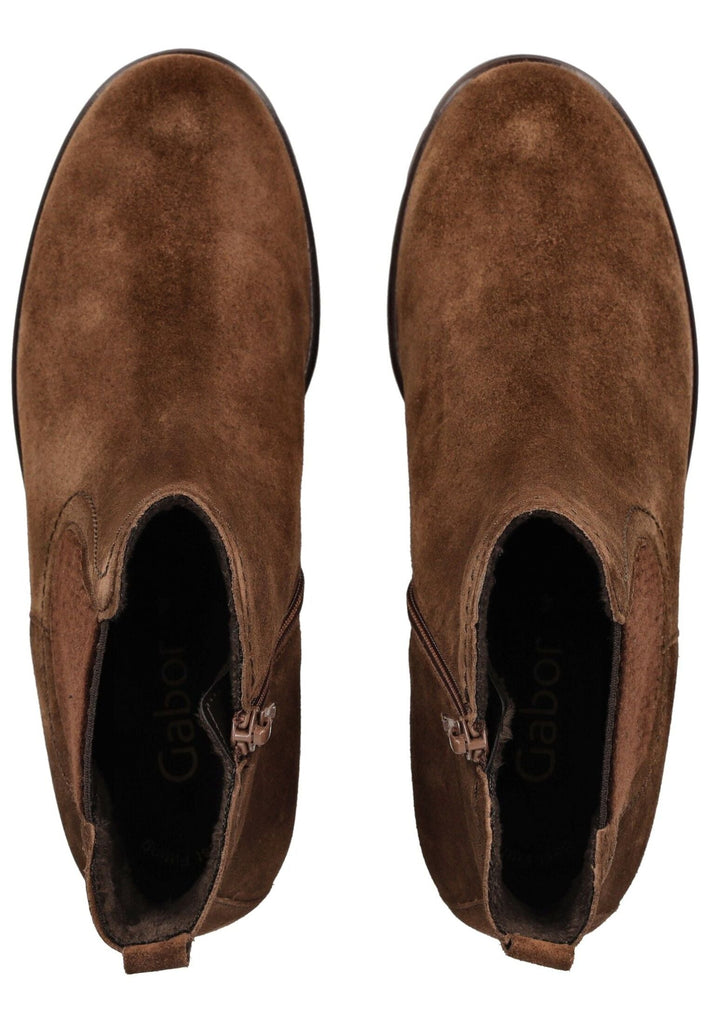 Gabor Stiefelette Veloursleder Whisky