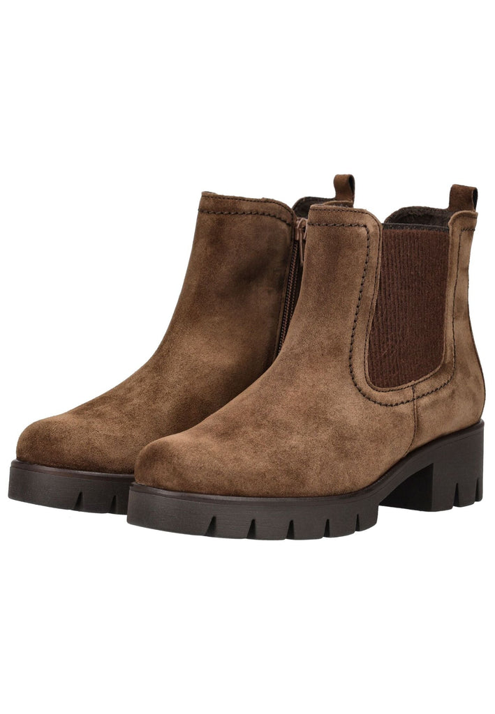 Gabor Stiefelette Veloursleder Whisky