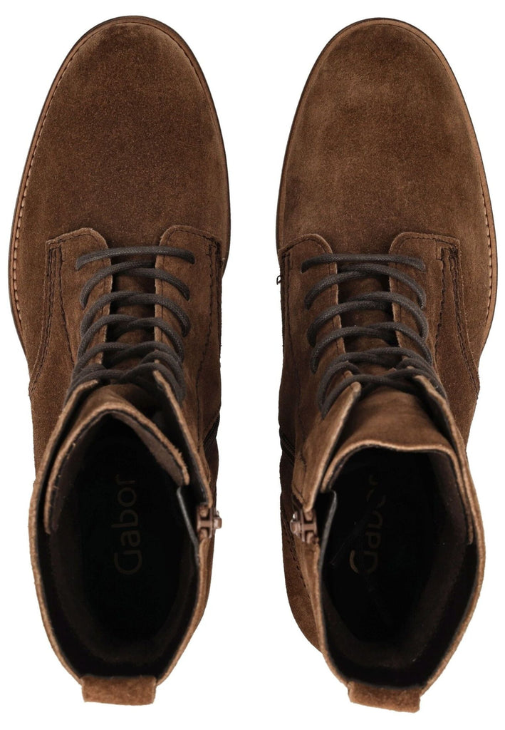 Gabor Stiefelette Veloursleder Whisky