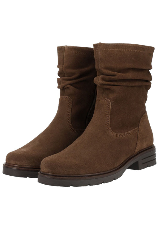 Gabor Stiefelette Veloursleder Whisky