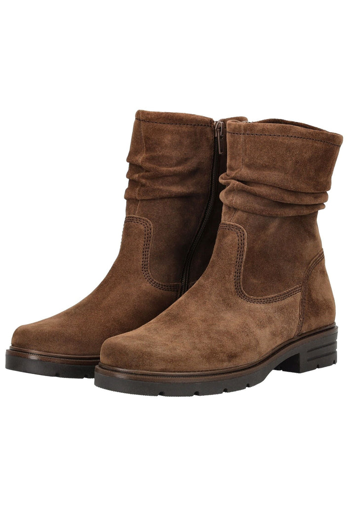 Gabor Stiefelette Veloursleder Whisky Warmfutter