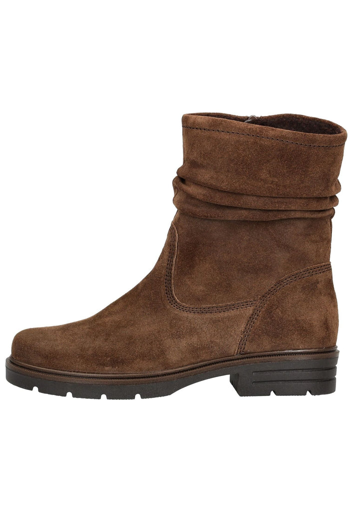 Gabor Stiefelette Veloursleder Whisky Warmfutter