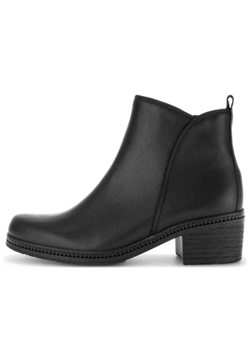 Stiefeletten Gabor Stiefelette Glattleder Schwarz
