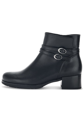 Stiefeletten Gabor Stiefelette Glattleder Schwarz