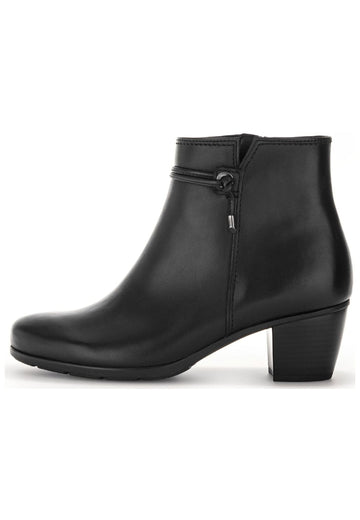 Stiefeletten Gabor Stiefelette Glattleder Schwarz