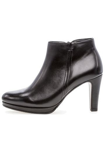 Stiefeletten Gabor Stiefelette Glattleder Schwarz