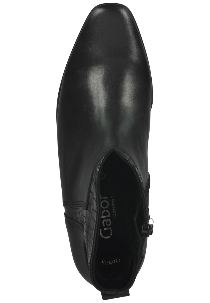 Stiefeletten Gabor Stiefelette Glattleder Schwarz