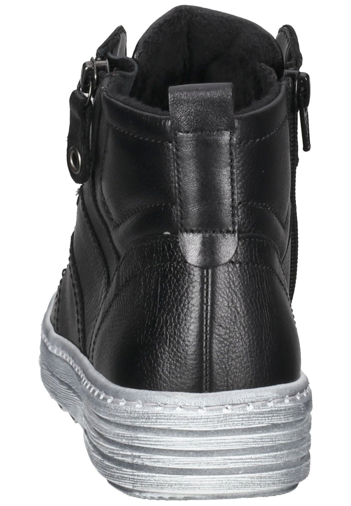 Stiefeletten Gabor Stiefelette Glattleder Schwarz/Grau