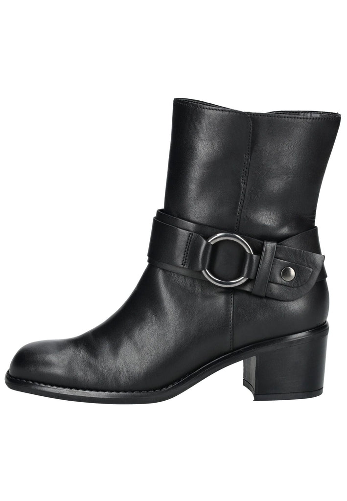 Stiefeletten Gabor Stiefelette Glattleder Schwarz/Silber