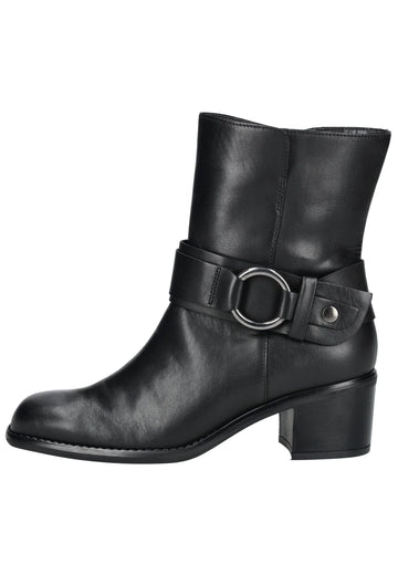 Stiefeletten Gabor Stiefelette Glattleder Schwarz/Silber